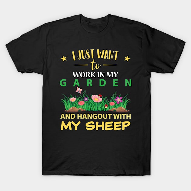 Hangout with my SHEEP in my Garden T-Shirt by GronstadStore